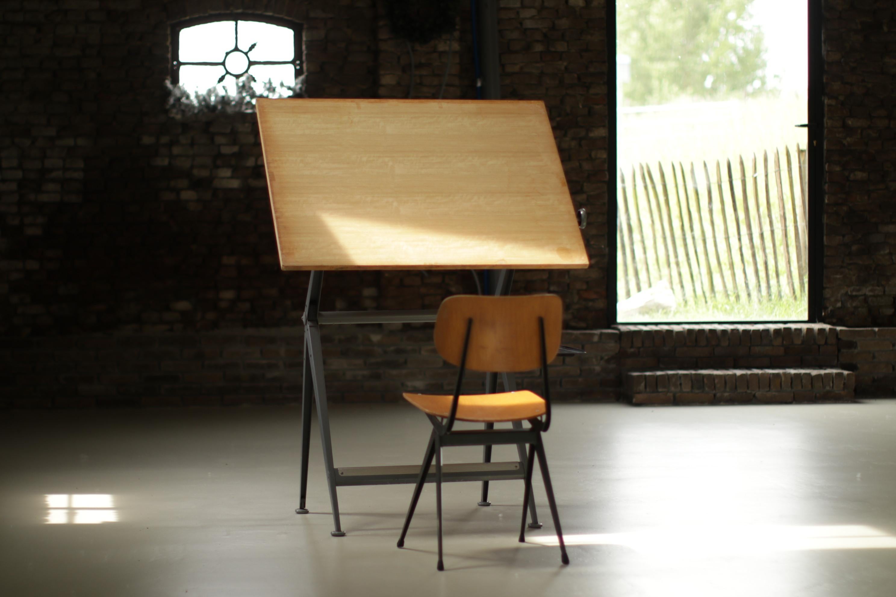 XL Dutch Reply Architect Drafting Table Friso Kramer, Wim Rietveld Ahrend, 1959 6