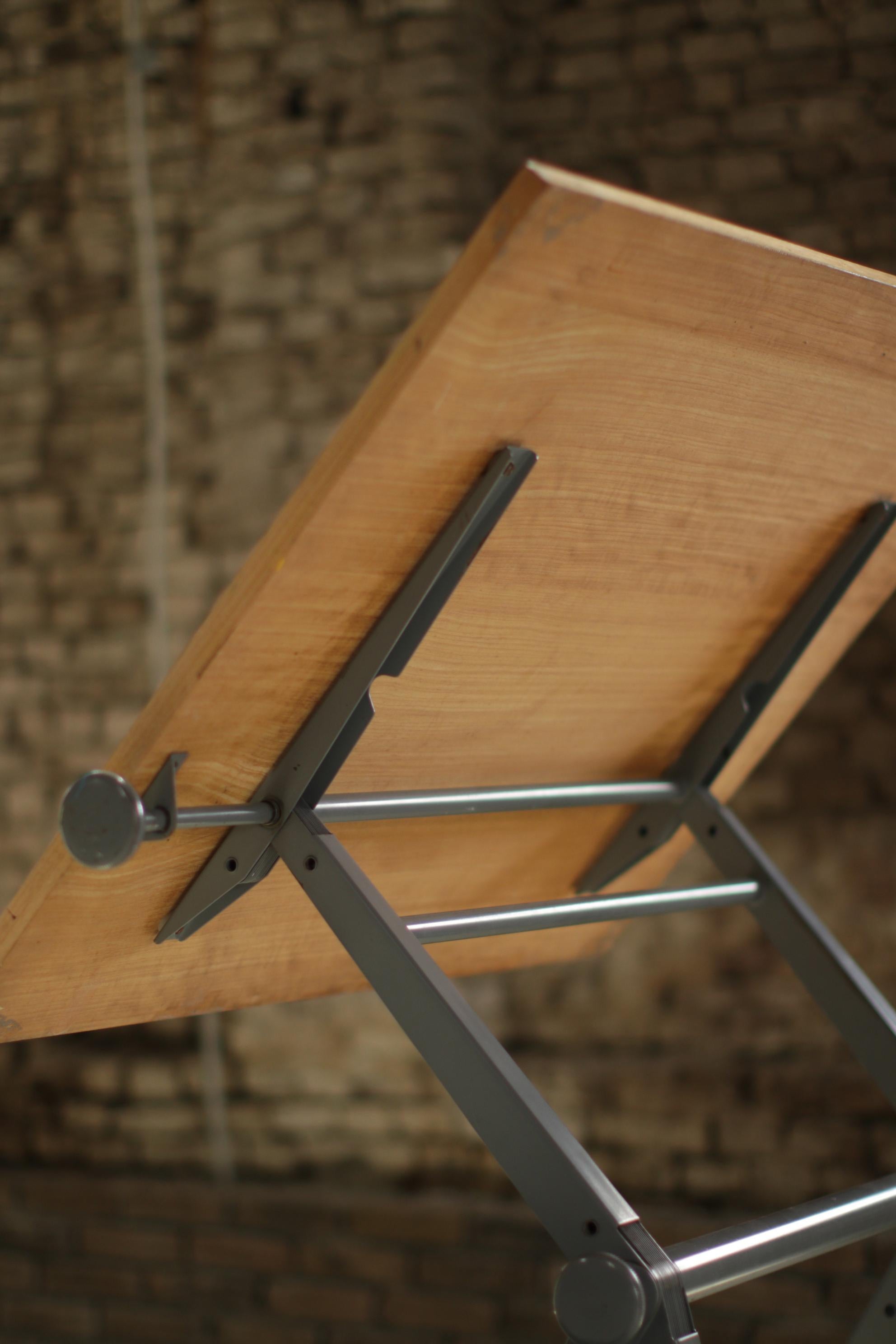 Steel XL Dutch Reply Architect Drafting Table Friso Kramer, Wim Rietveld Ahrend, 1959