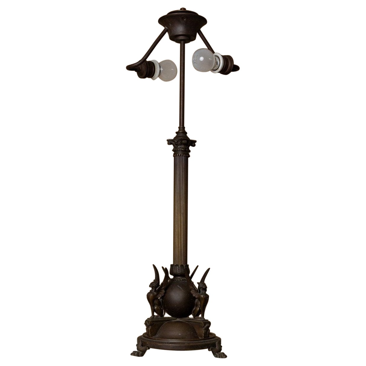 XL Empire Metal Table Lamp Classic Design, 1910s