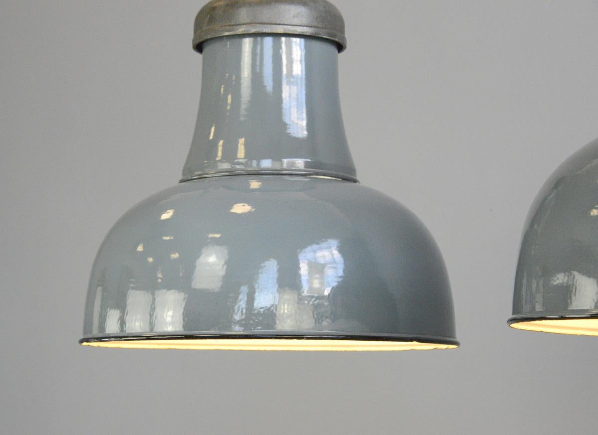 Extra Large Factory Lights by Schaco, circa 1930s In Good Condition In Gloucester, GB