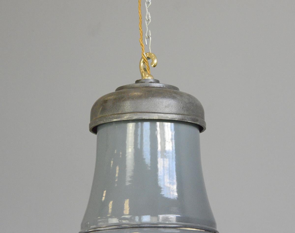 Mid-20th Century Extra Large Factory Lights by Schaco, circa 1930s