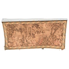 XL Flemish Tapestry Wall Hanging Musical Instrument Idyll