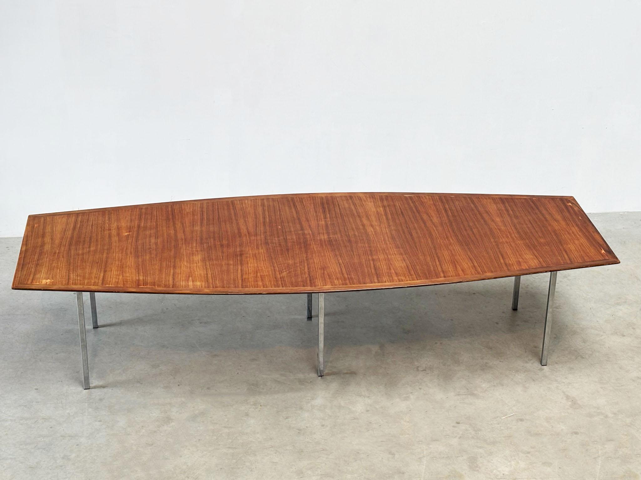 Table de salle à manger ou de conférence XL Florence Knoll en vente 5