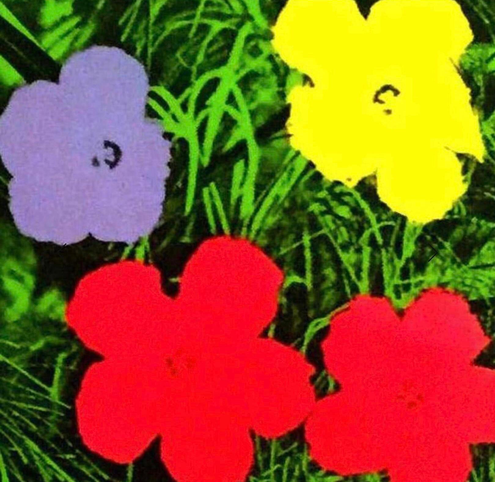 Contemporary XL Flowers 1970 Andy Warhol Foundation Pop Art Exhibition Lithograph Poster For Sale