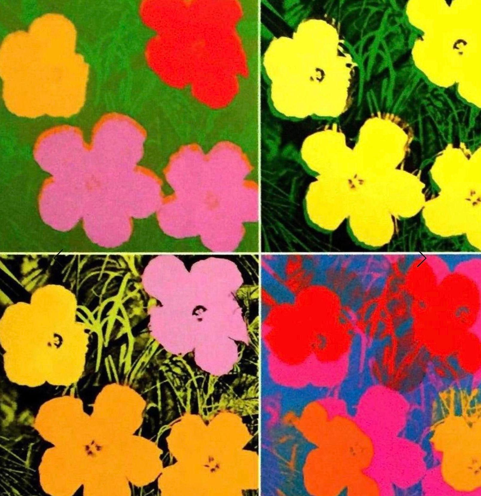 XL Flowers 1970 Andy Warhol Foundation Pop Art Exhibition Lithograph Poster For Sale 2
