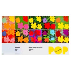 XL Flowers 1970 Andy Warhol Foundation Pop Art Exhibition Lithograph Poster