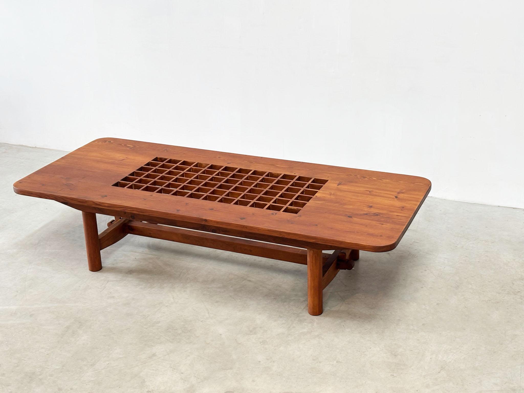 Bois Table basse française XL en vente