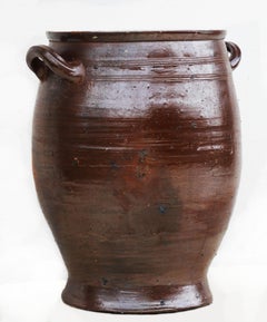 XL French Earthenware Pot Early 20th Century