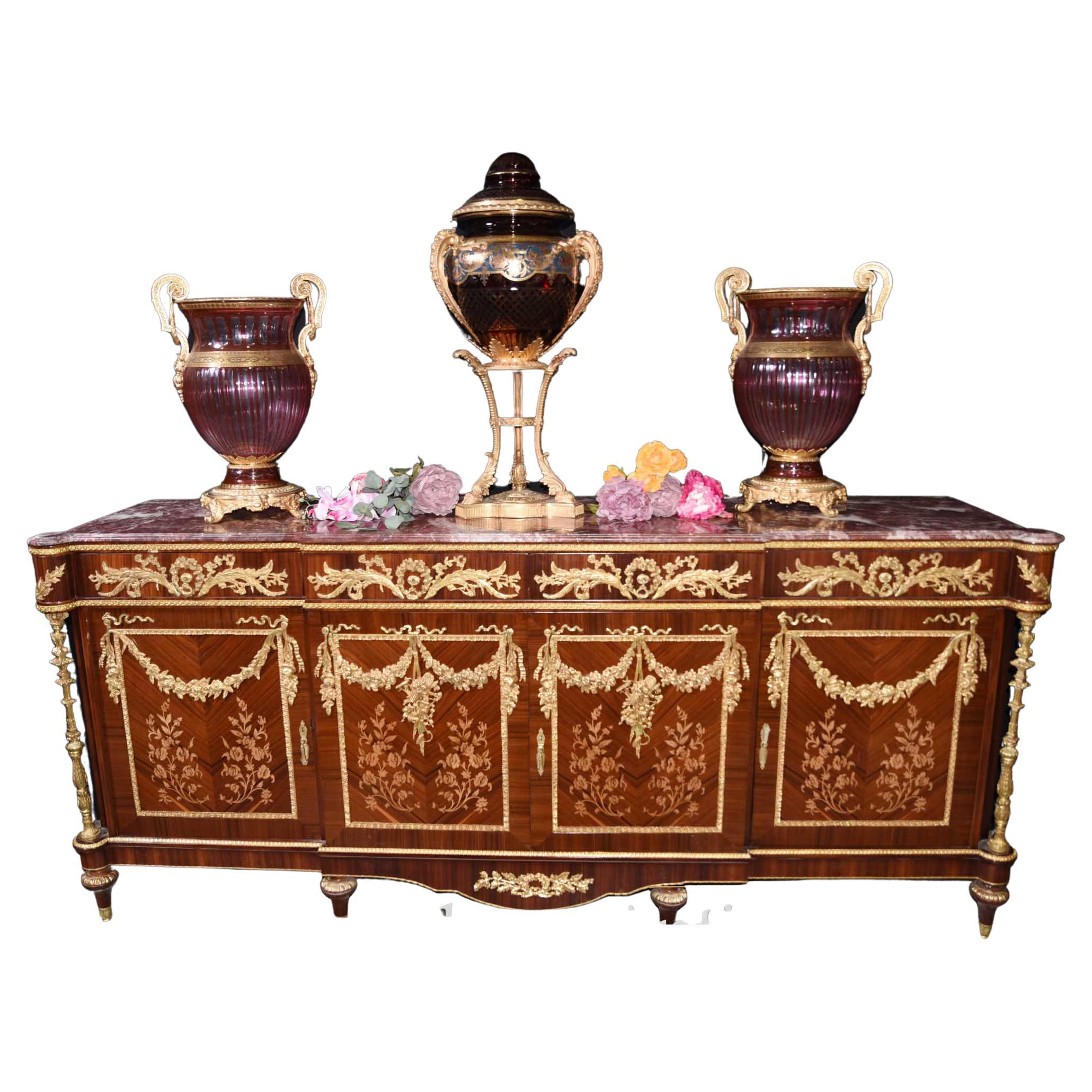 XL French Empire Sideboard For Sale