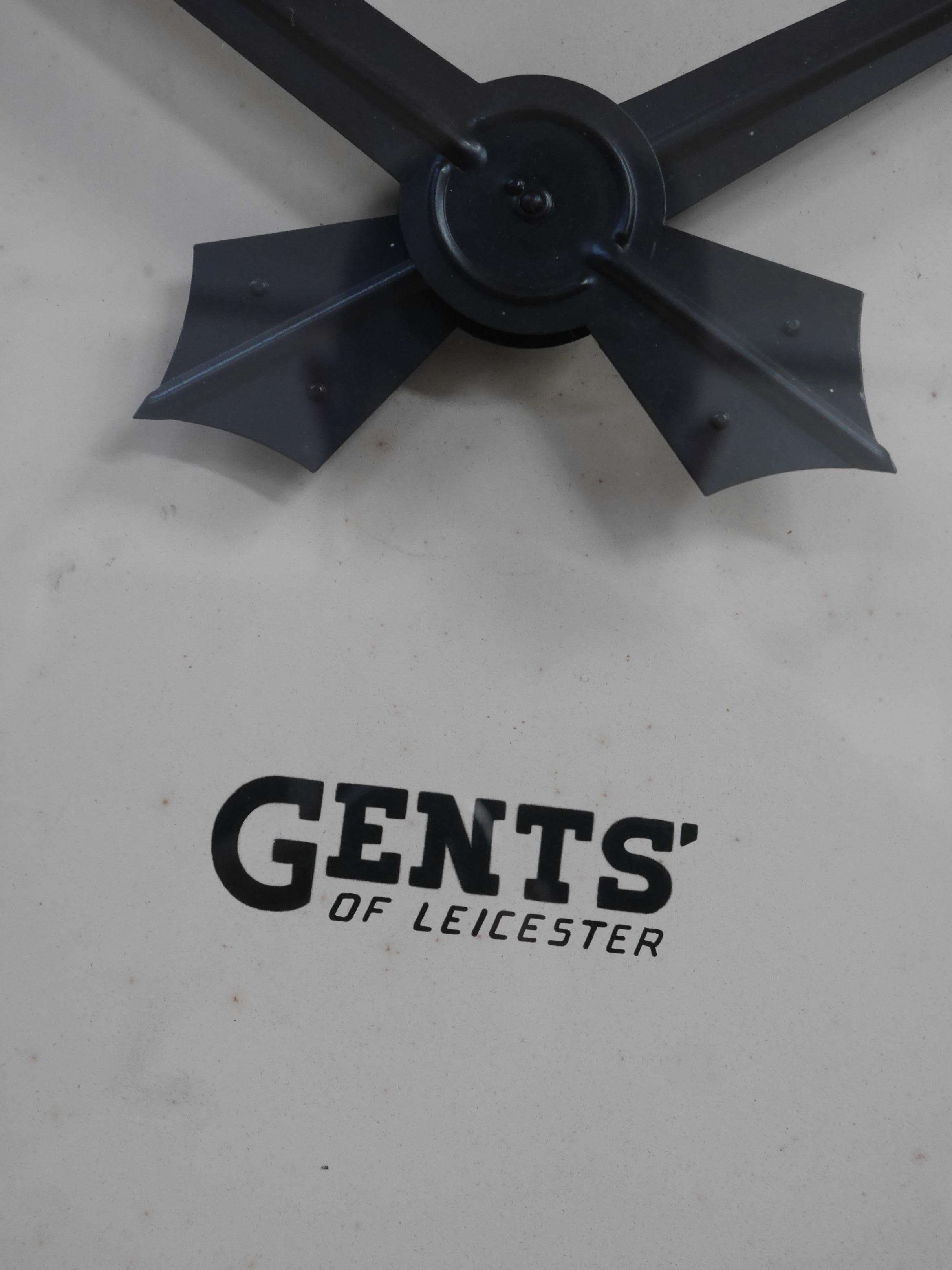 Metal XL Gent's of Leicester Factory Clock, C1940