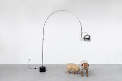 XL Gepo Standing Chrome Arc Floor Lamp