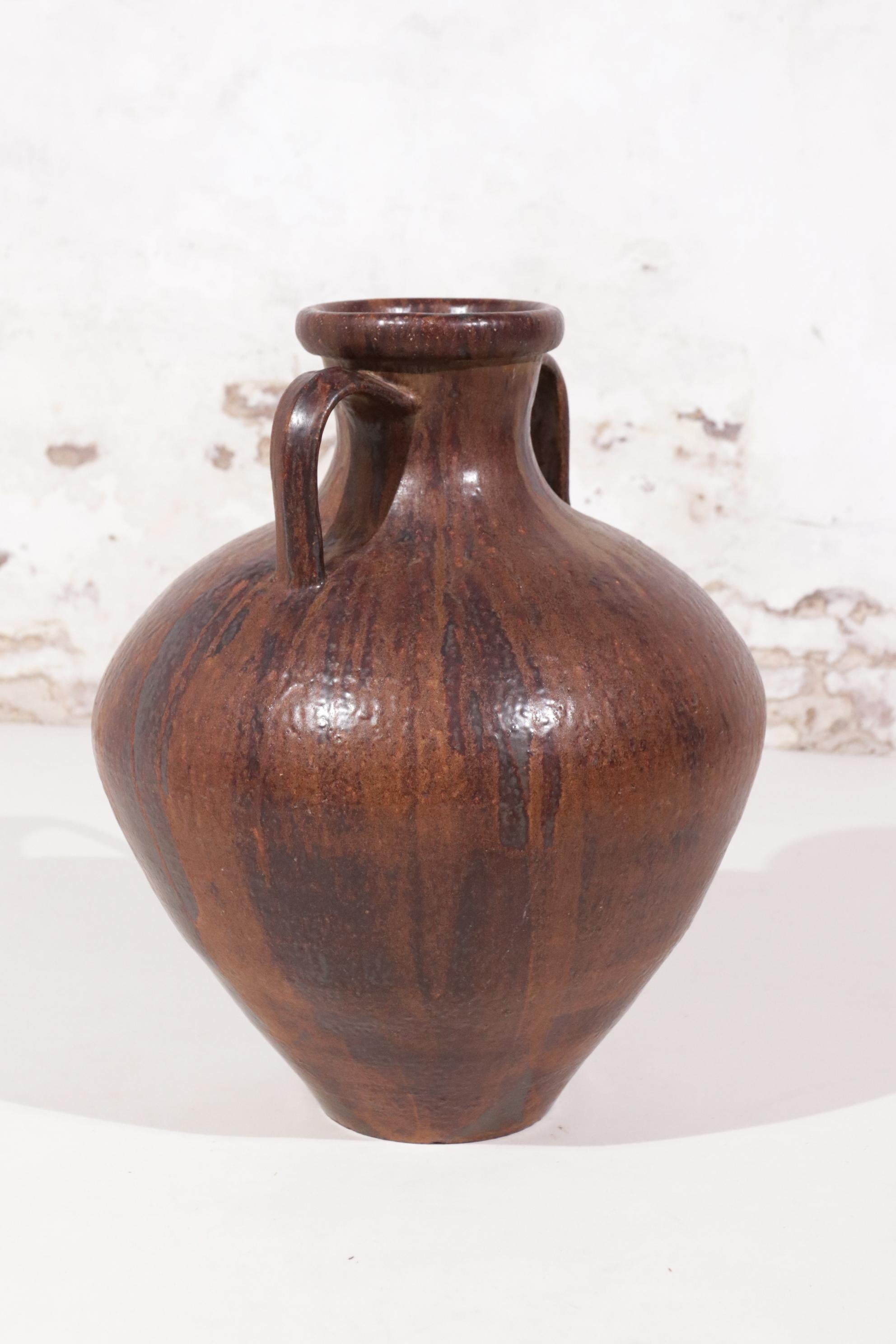 XL German Earthenware Vase Vessel 4