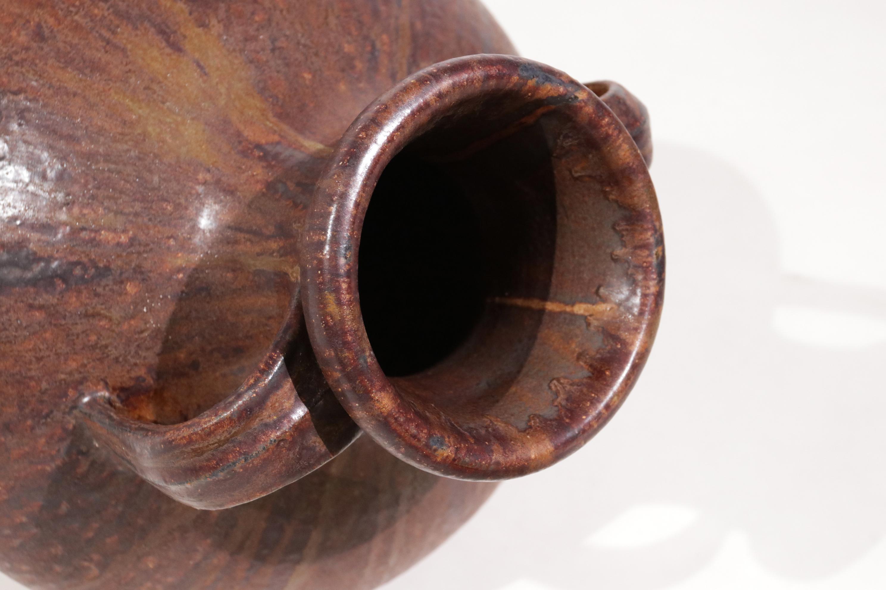 Late 20th Century XL German Earthenware Vase Vessel