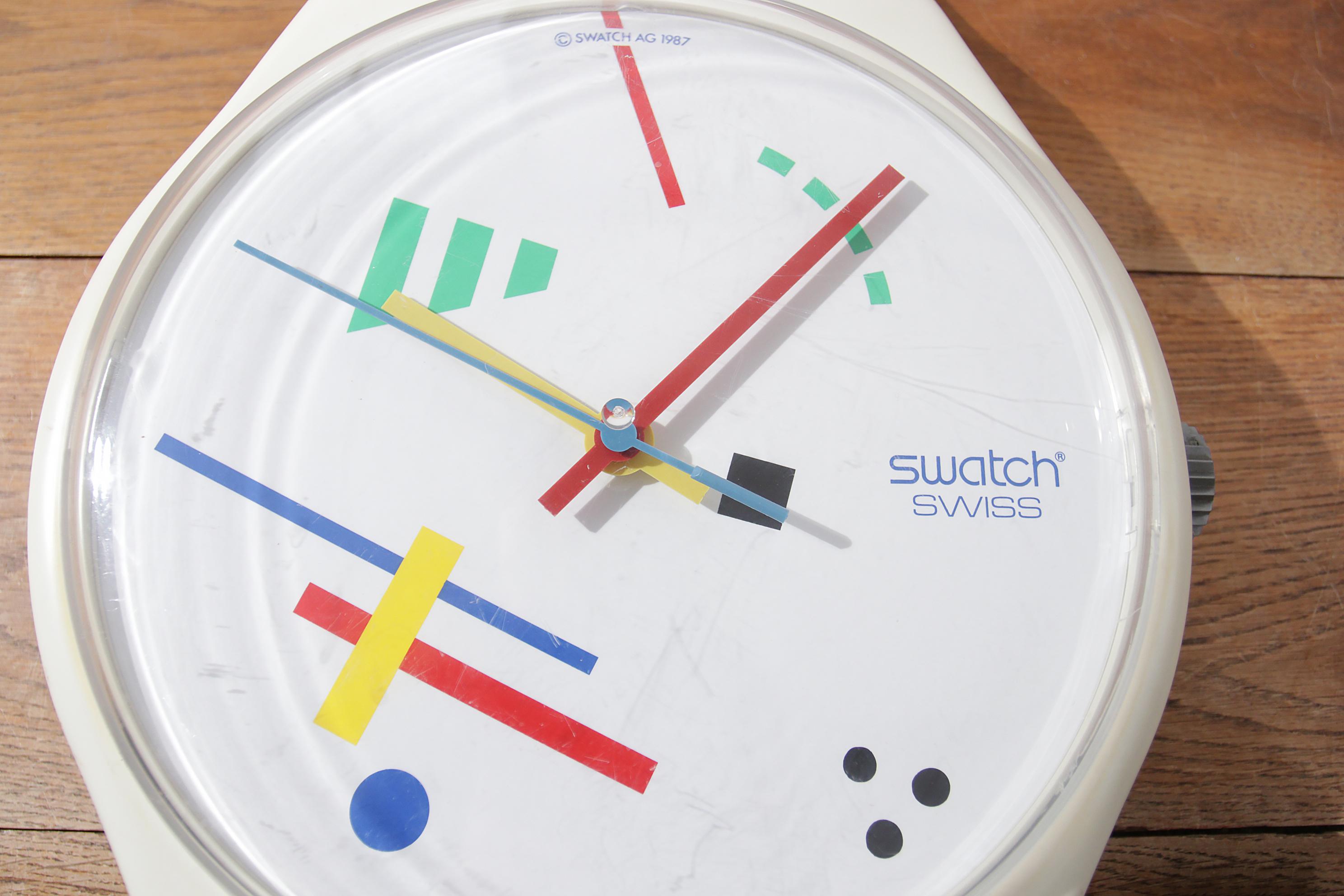 XL Giant Wall Clock Swatch Vasily Maxi 1987  1