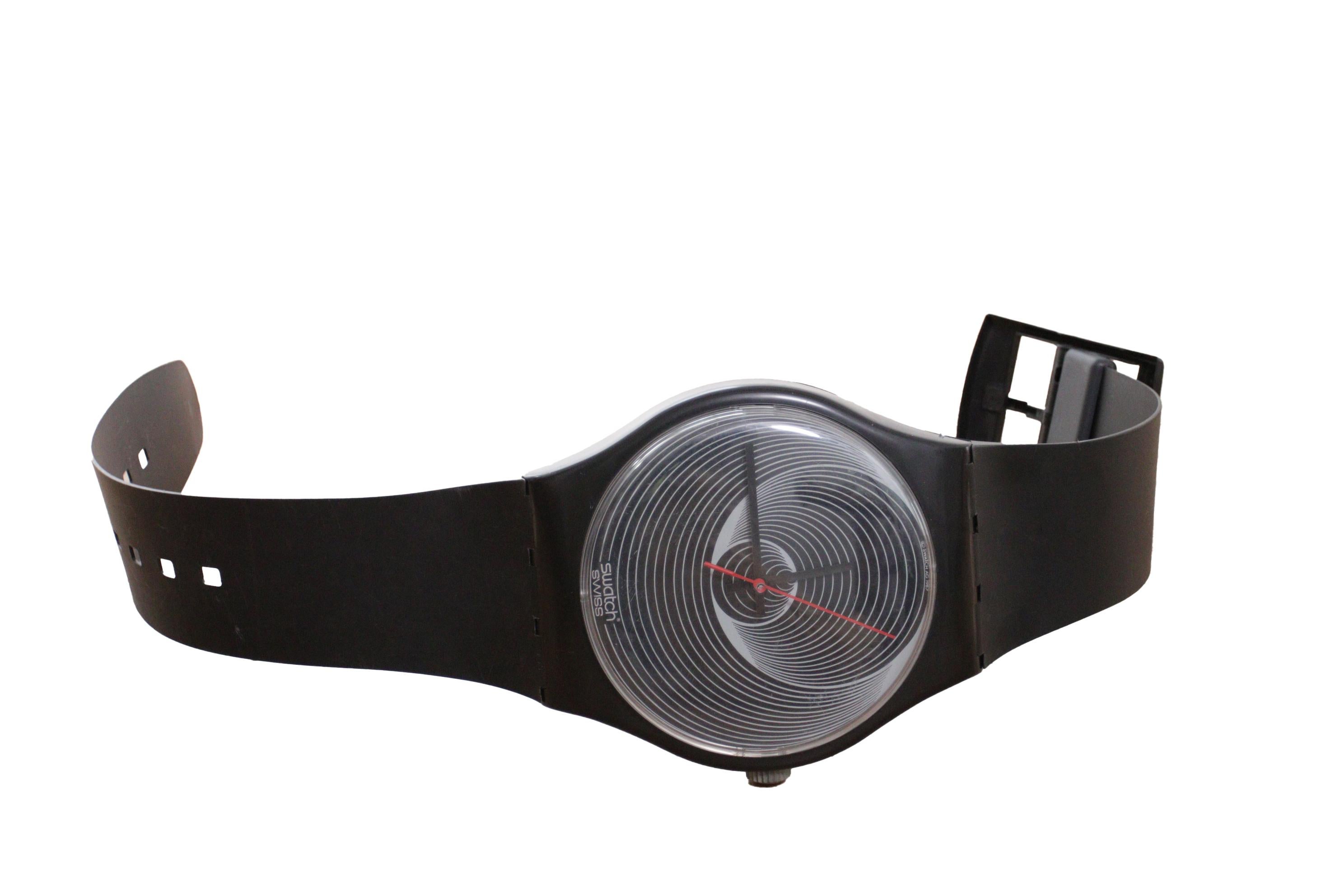 Plastic XL Giant Wall Clock Swatch Vulcano Maxi 1987 Free Shipping!
