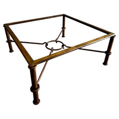 XL Gilt Coffee Table, Italy, 1970's, by Giovanni Banci for Hermes