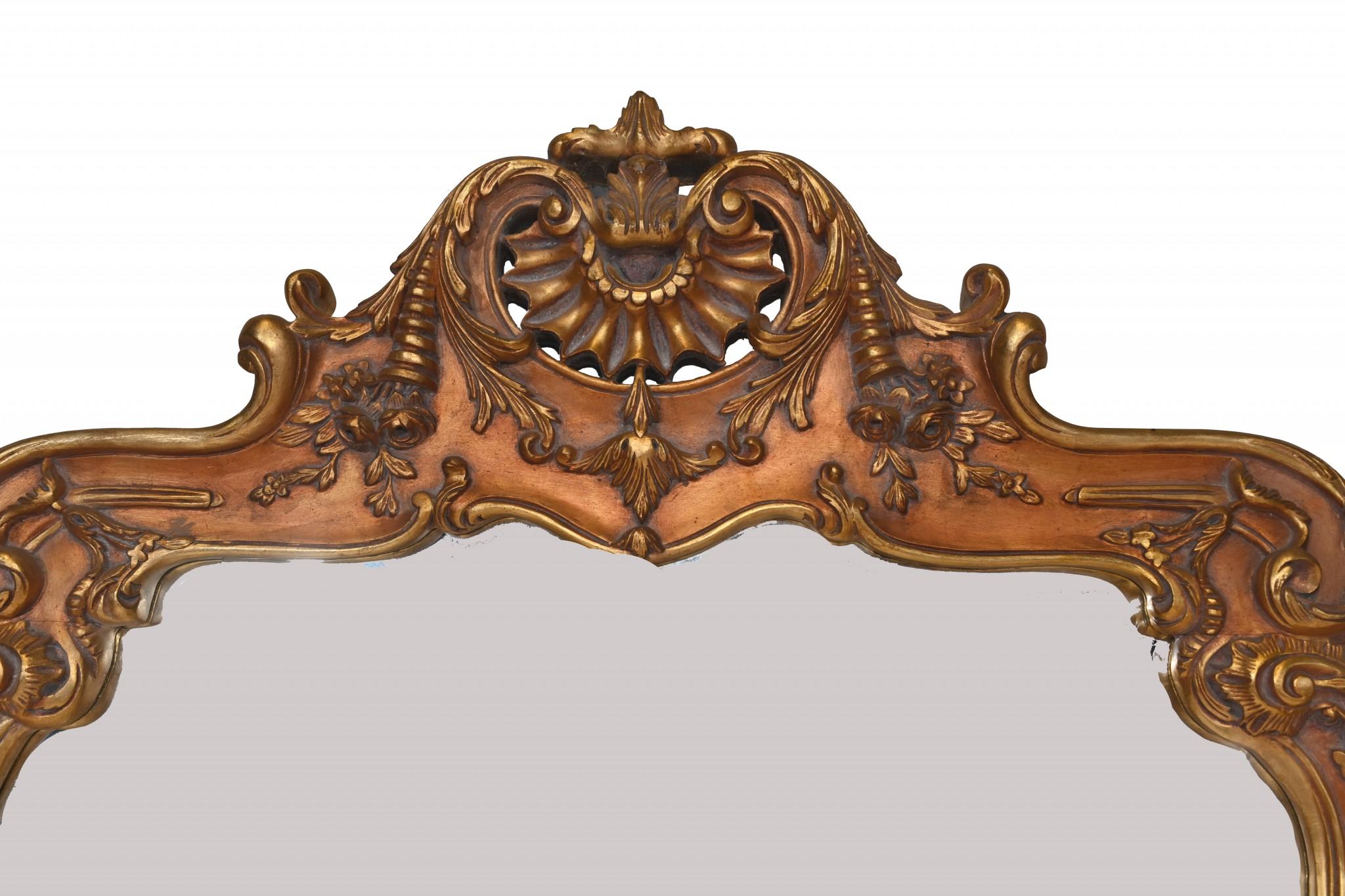 XL Gilt Pier Mirror French Louis XV 2 Metres Bon état - En vente à Potters Bar, GB