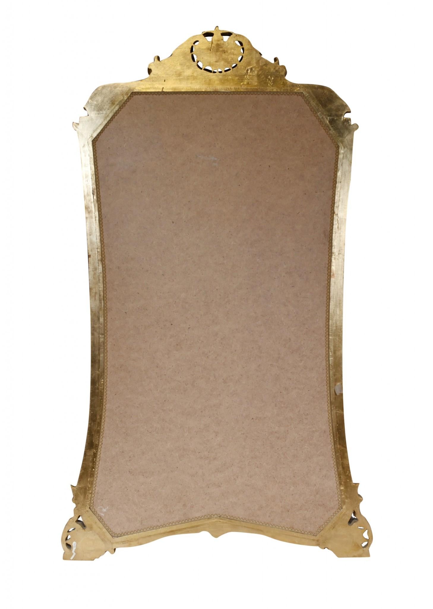 Fin du 20e siècle XL Gilt Pier Mirror French Louis XV 2 Metres en vente