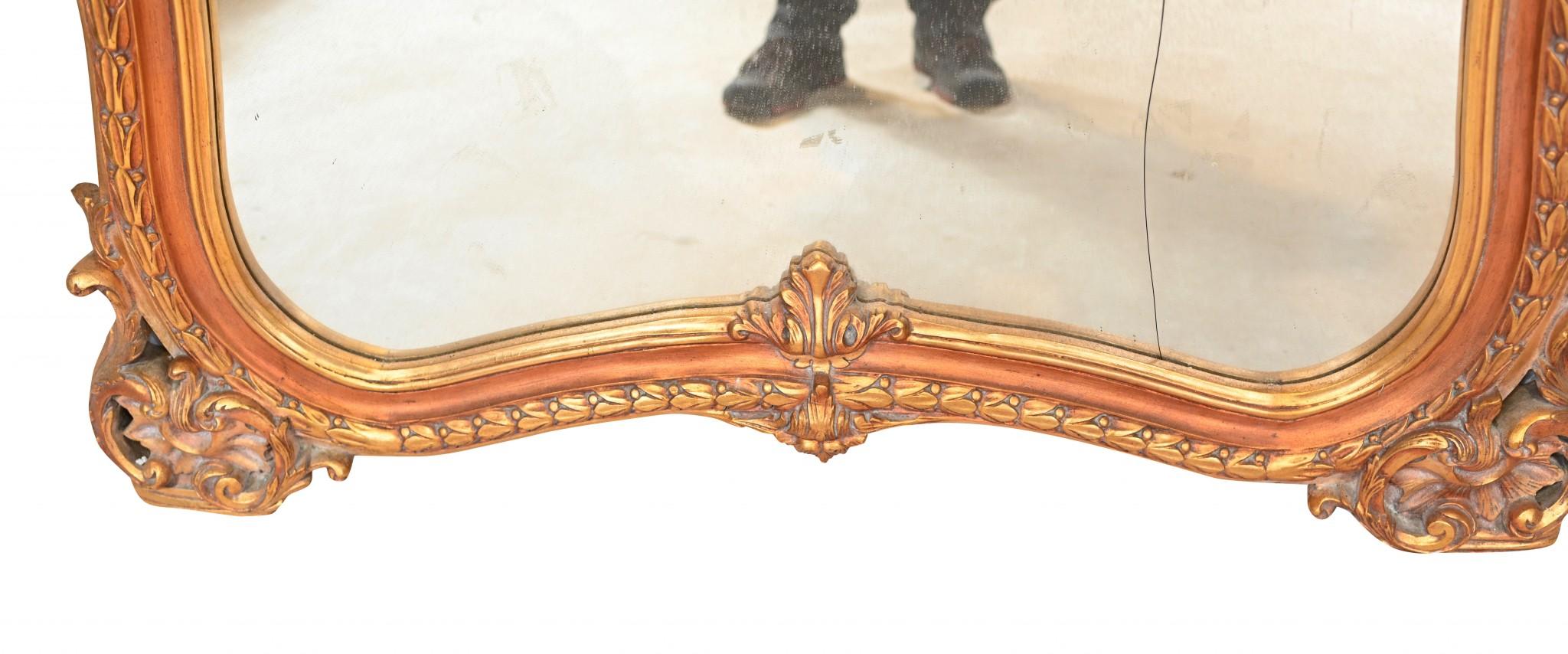 XL Gilt Pier Mirror French Louis XV 2 Metres en vente 1