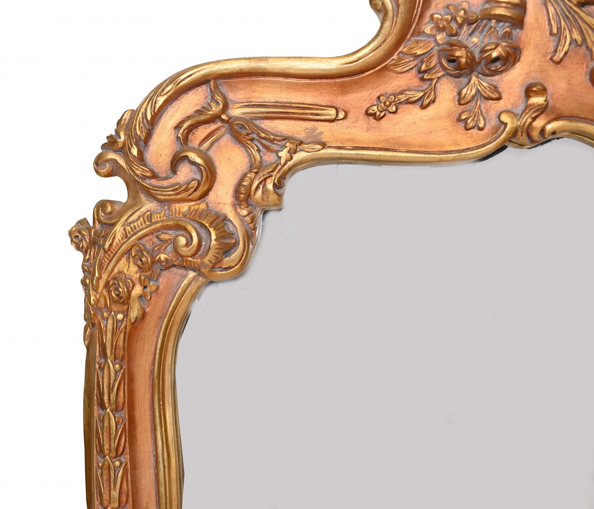 XL Gilt Pier Mirror French Louis XV 2 Metres en vente 2