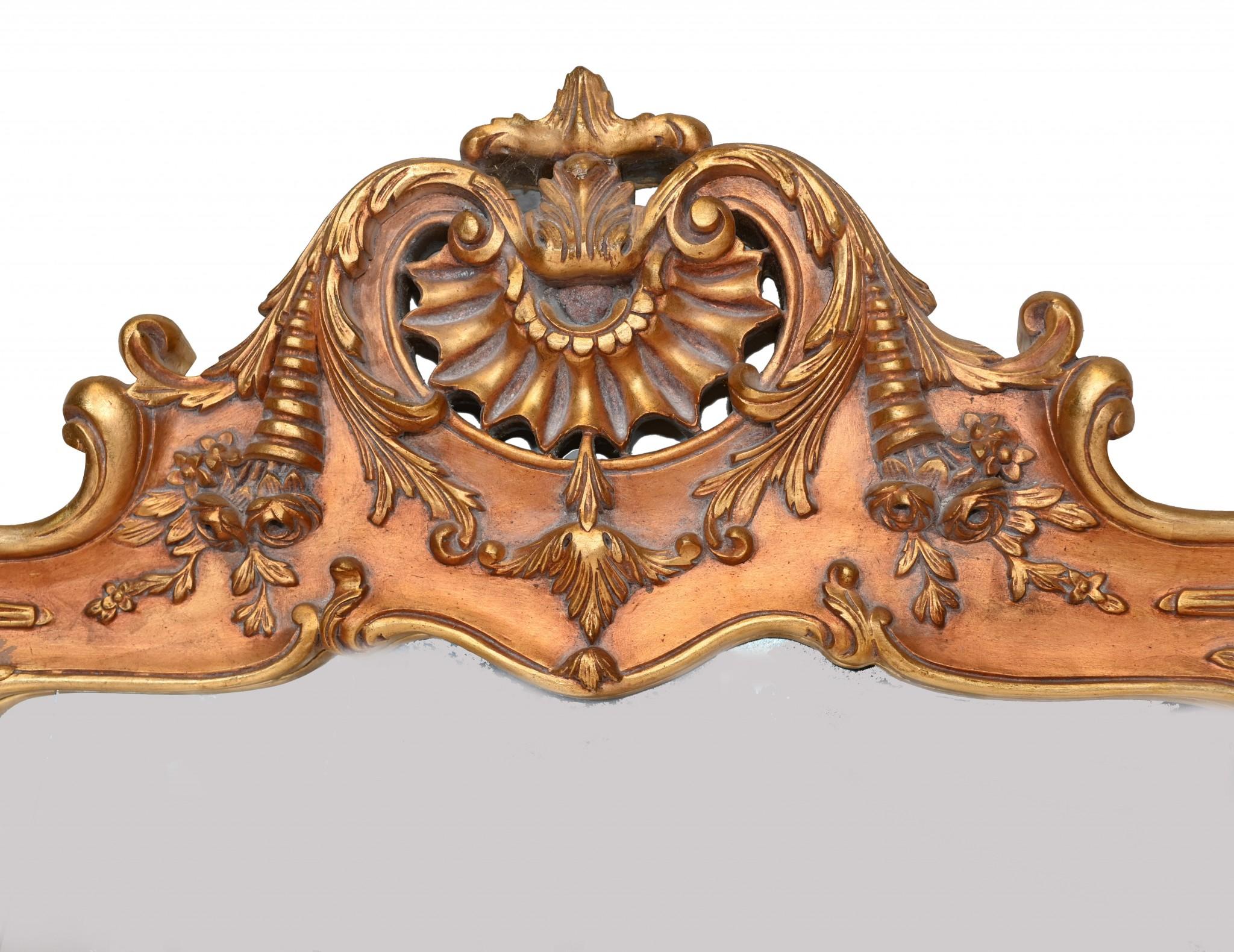 XL Gilt Pier Mirror French Louis XV 2 Metres en vente 3