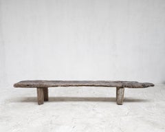 Banc en liège portugais primitif Wabi Sabi XL du 19ème siècle