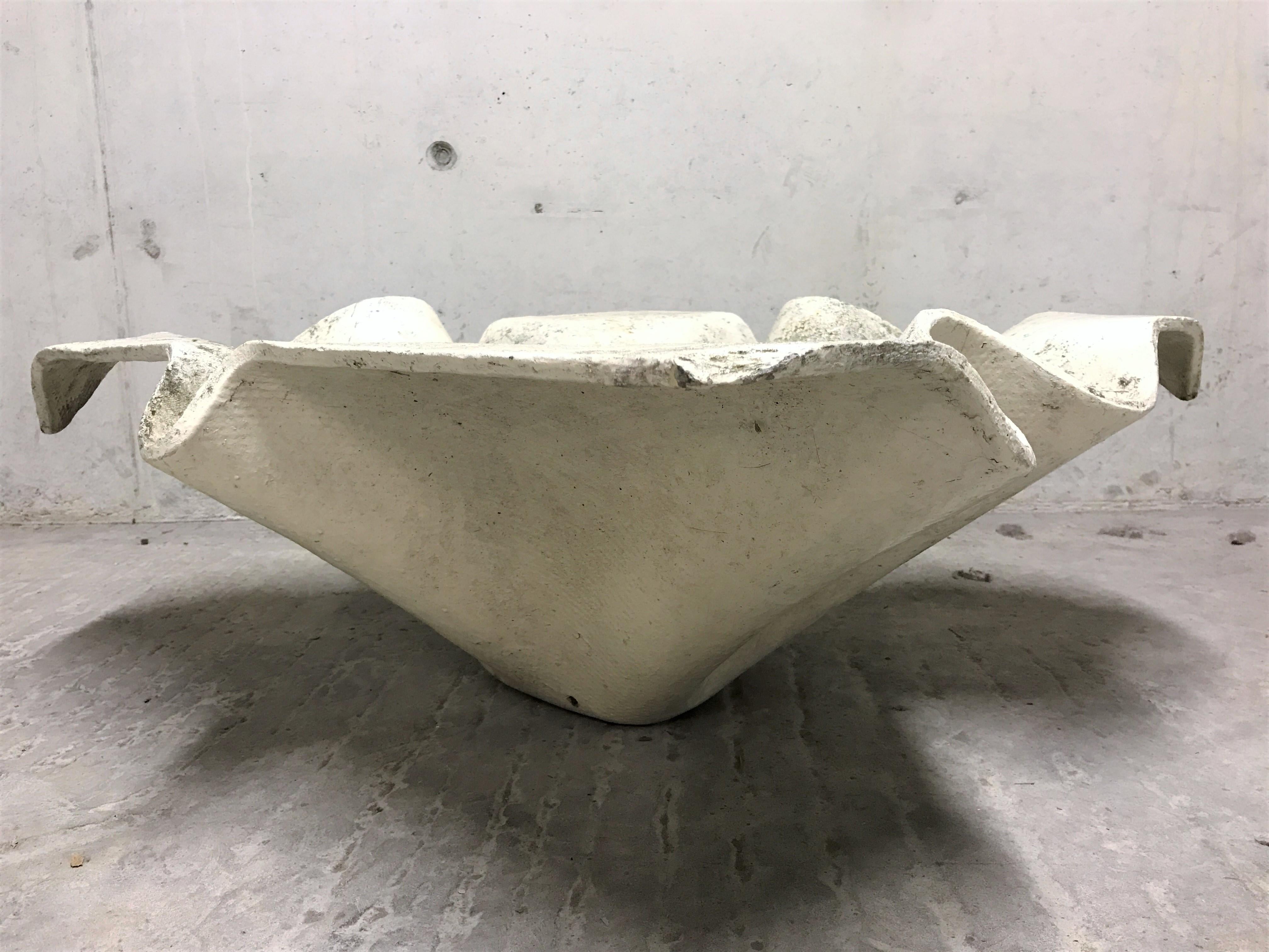 Cement Extra Large Handkerchief Planter by Willy Guhl, 1960s
