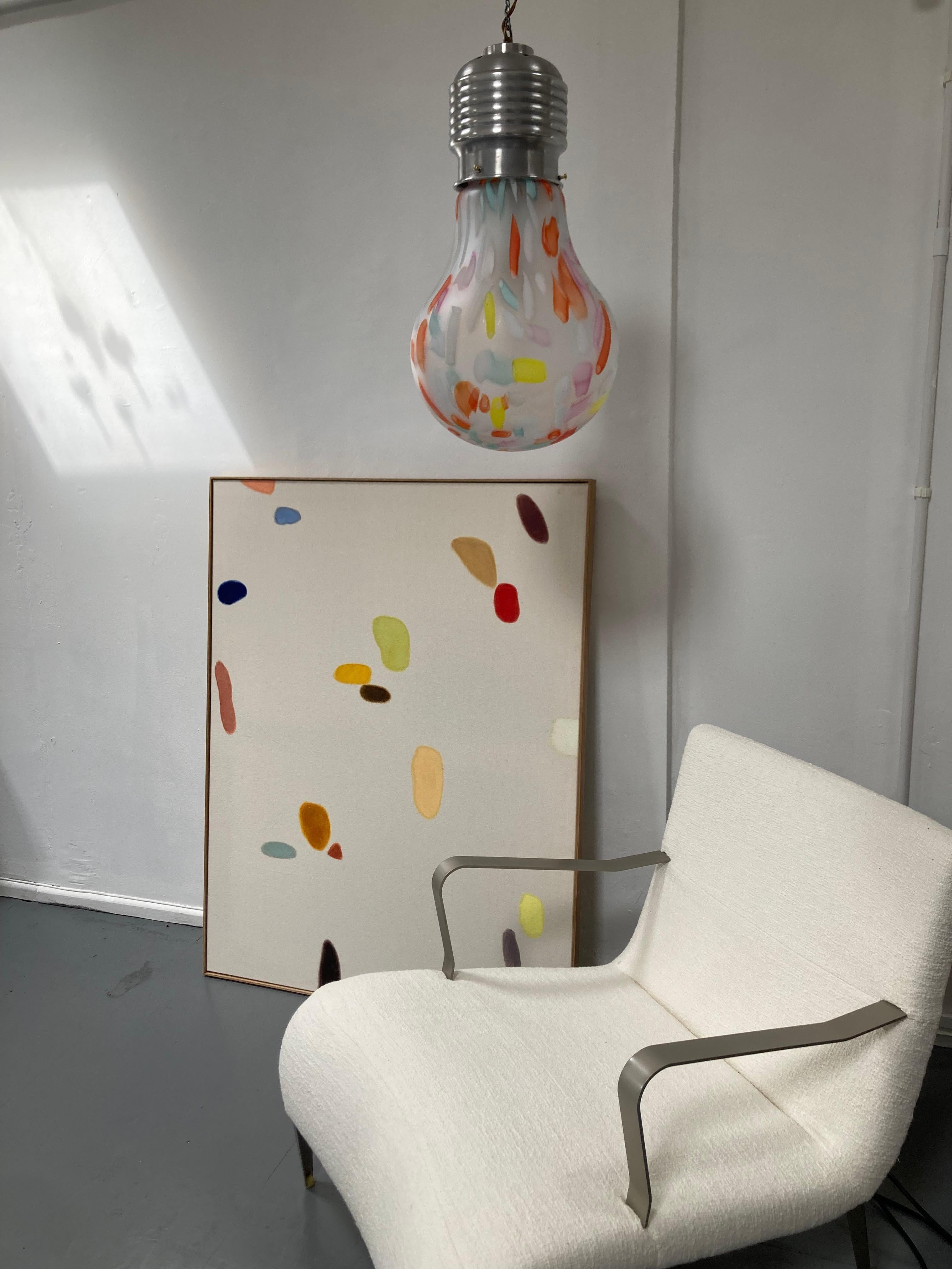 20th Century XL Hanging Light Bulb 'Pop Art' Pendant 1980's For Sale
