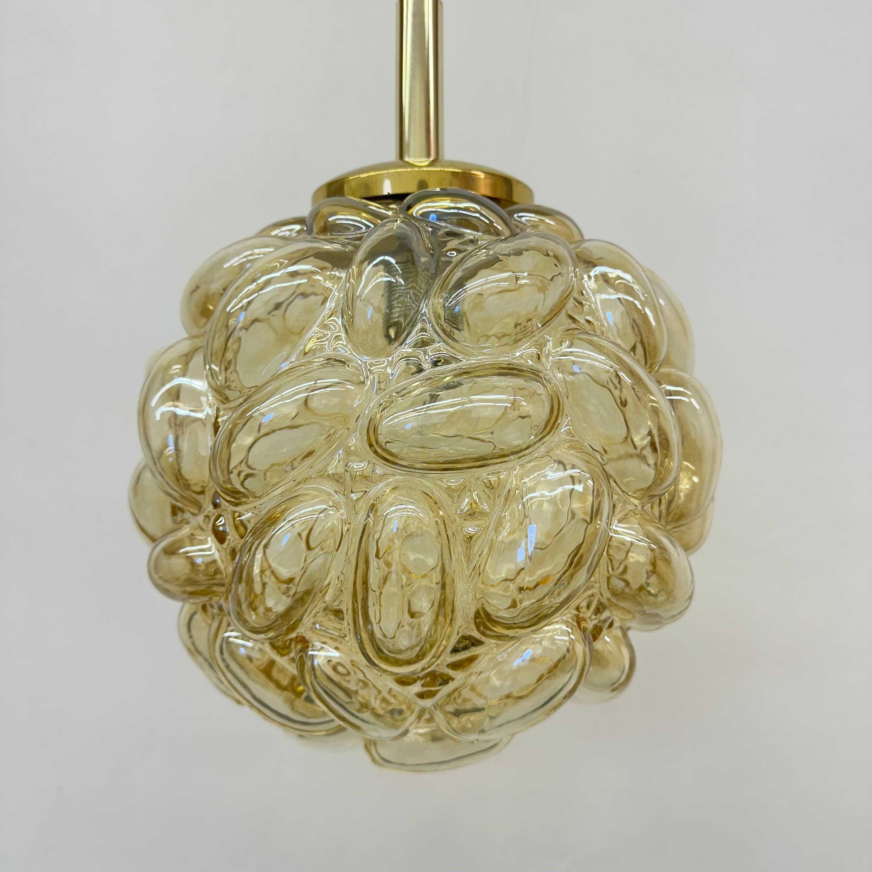 Mid-Century Modern Lampe suspendue à bulles en verre Helena Tynell XL, 1970 en vente