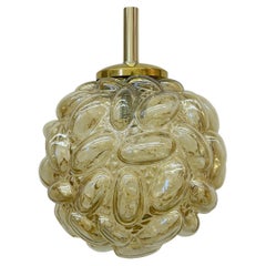 XL Helena Tynell glass bubble hanging lamp pendant , 1970s
