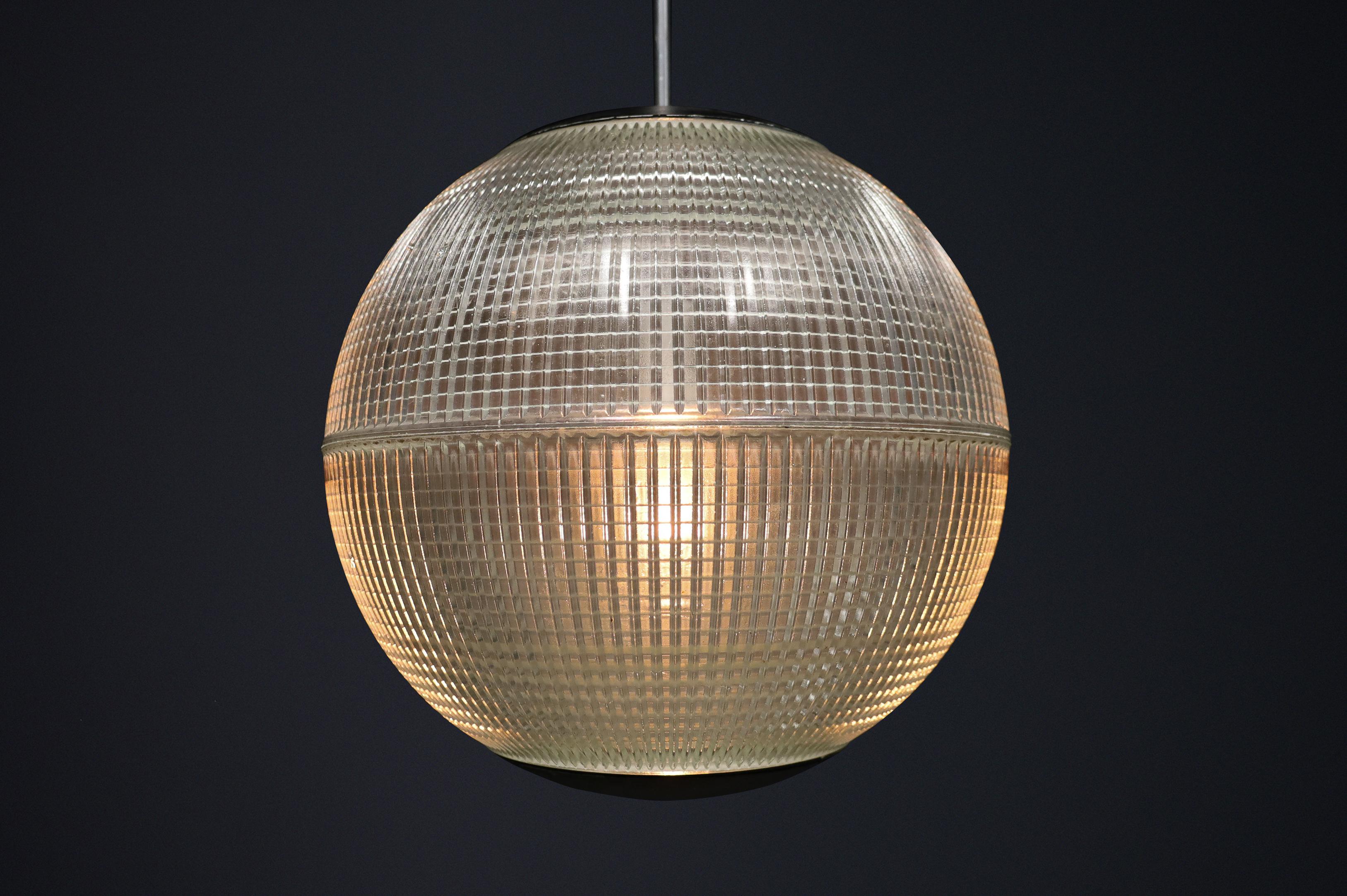 Mid-Century Modern XL Holophane - Lampadaire original de Paris, France, 1960 Set/24x en vente