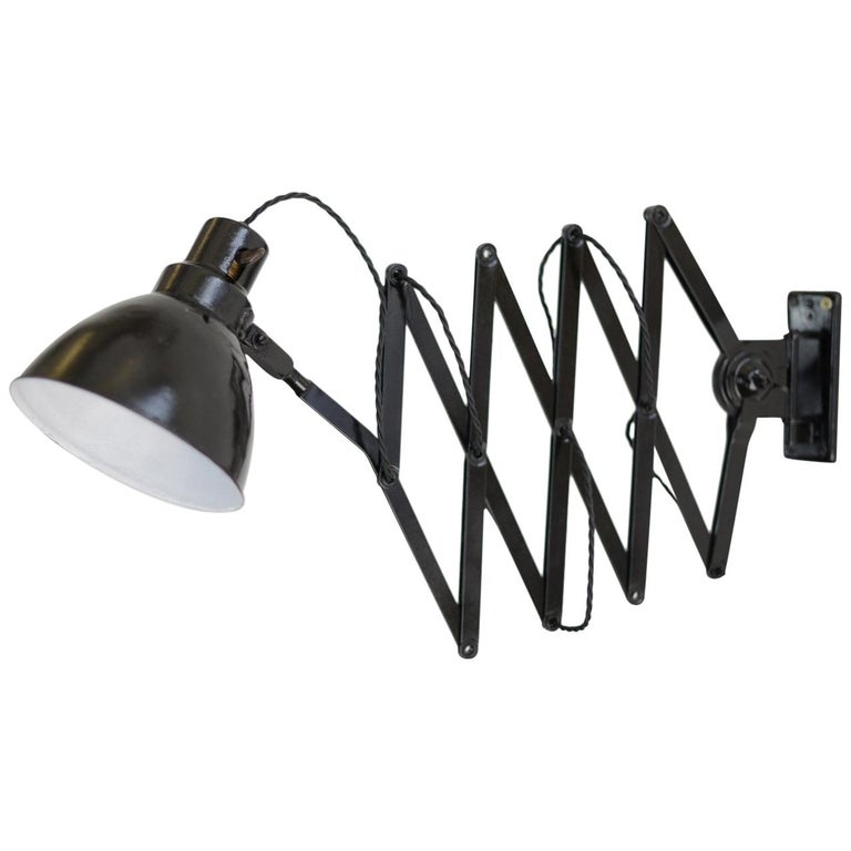 Extra Large Industrial Scissor Lamp by PeHaWe, circa 1930s at 1stDibs