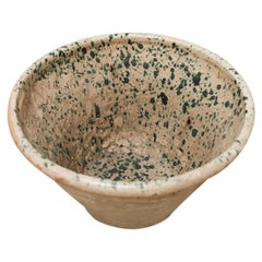 Extra Large Italian Greenglazed Terracotta Bowl
