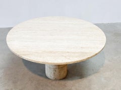 XL Italian travertine dining table by Up & Up