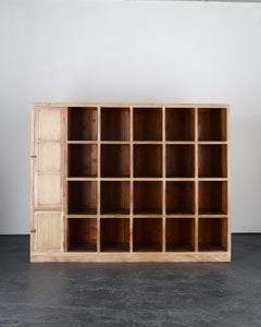 XL Japanese Taisho Period Cedar Shelving Unit