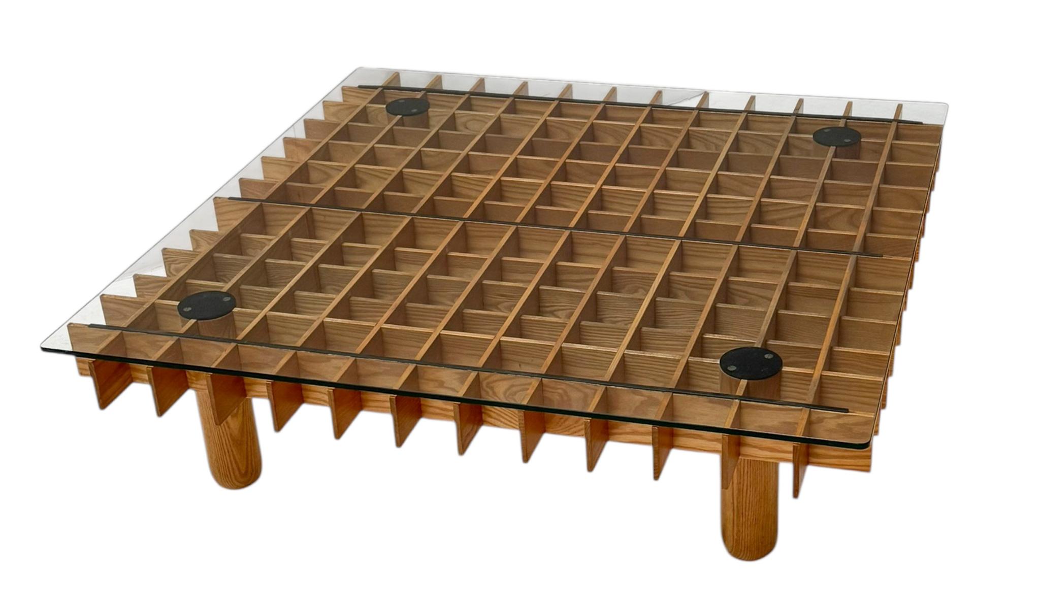 Metal XL Kyoto Graphic Coffee Table by Gianfranco Frattini for Ghianda / Knoll, 1974 For Sale
