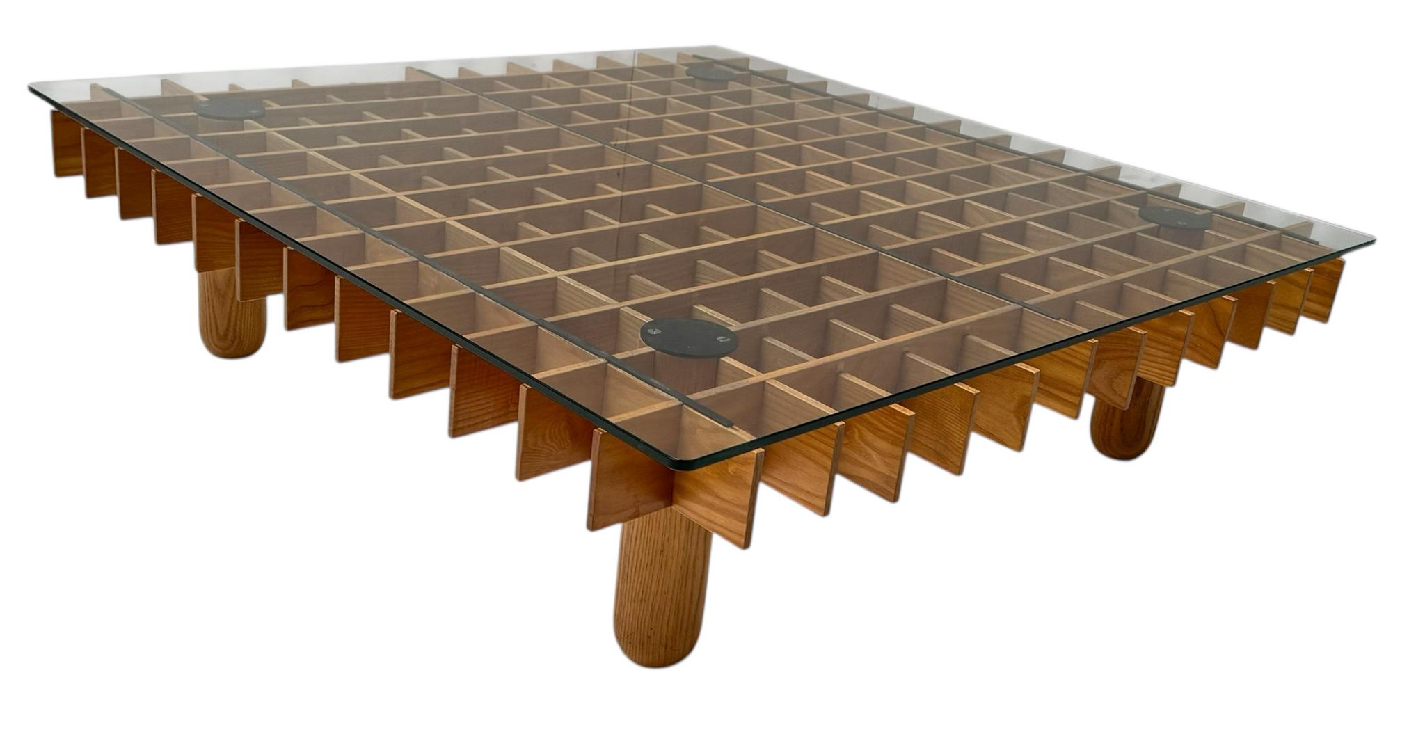 XL Kyoto Graphic Coffee Table by Gianfranco Frattini for Ghianda / Knoll, 1974 For Sale 1