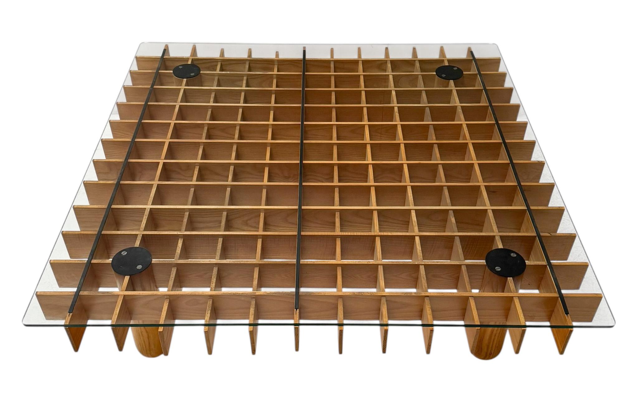 XL Kyoto Graphic Coffee Table by Gianfranco Frattini for Ghianda / Knoll, 1974 For Sale 2