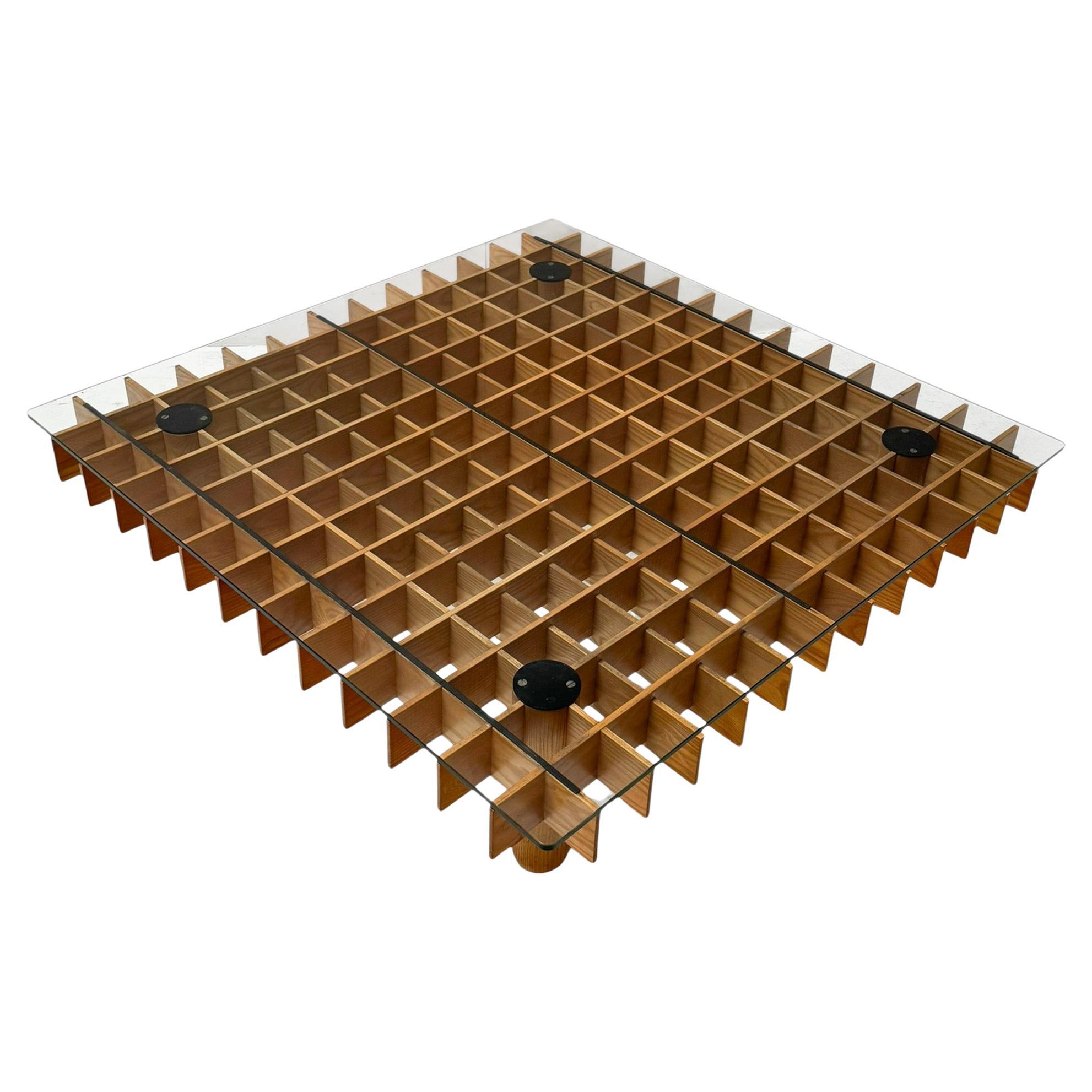 XL Kyoto Graphic Coffee Table by Gianfranco Frattini for Ghianda / Knoll, 1974 For Sale