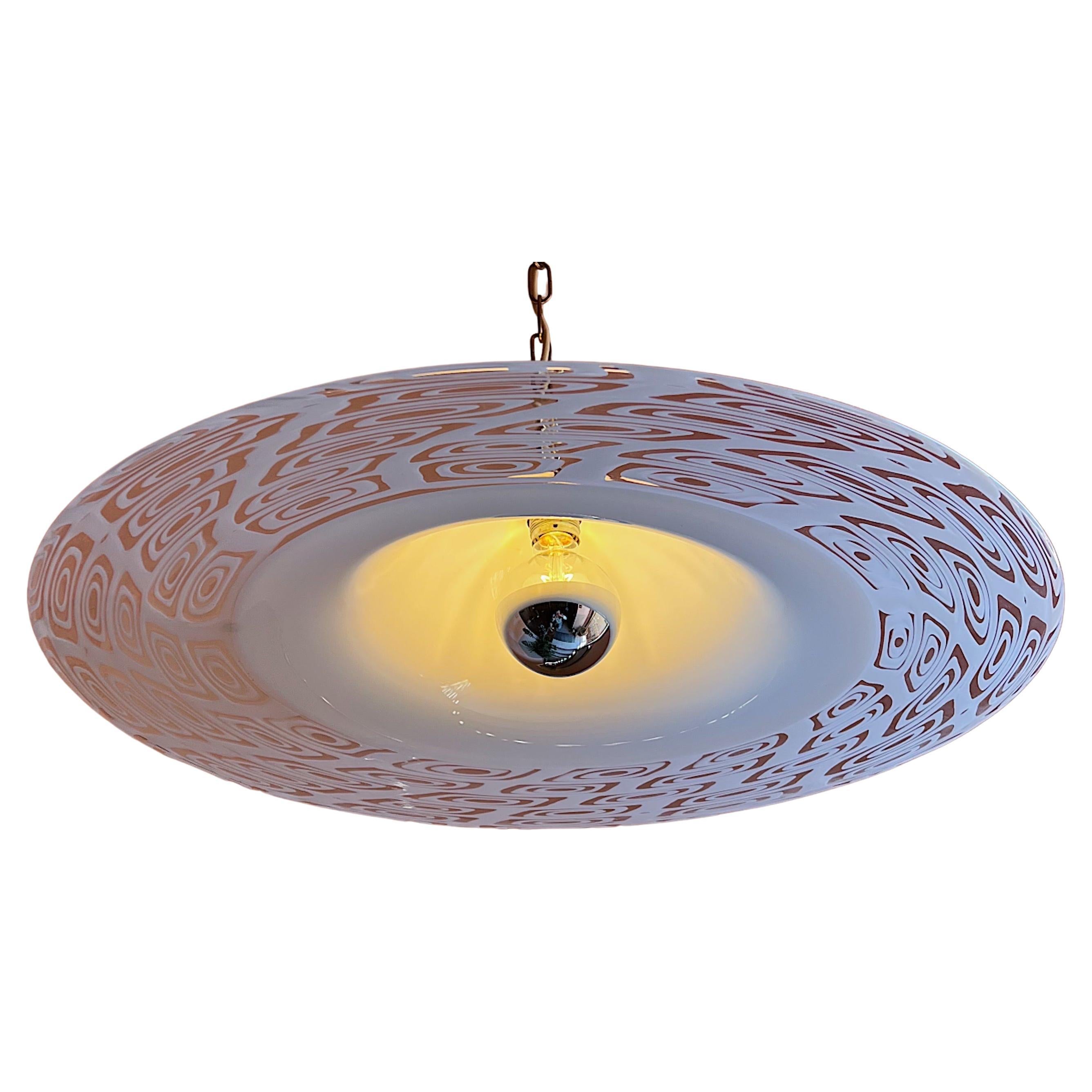 Xl La Murrina Pendant Light in Murano Glass, 1970s For Sale