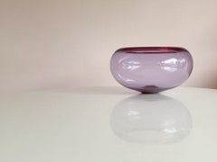 XL large purple Royal Copenhagen glass bowl Provence by Per Lütken Denmark