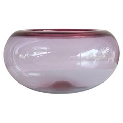 XL grand bol en verre violet Royal Copenhagen Provence par Per Lütken Danemark