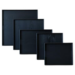 XL Large Serving Tray, Footstool Ottoman Trays with Handles 75 x 75cm