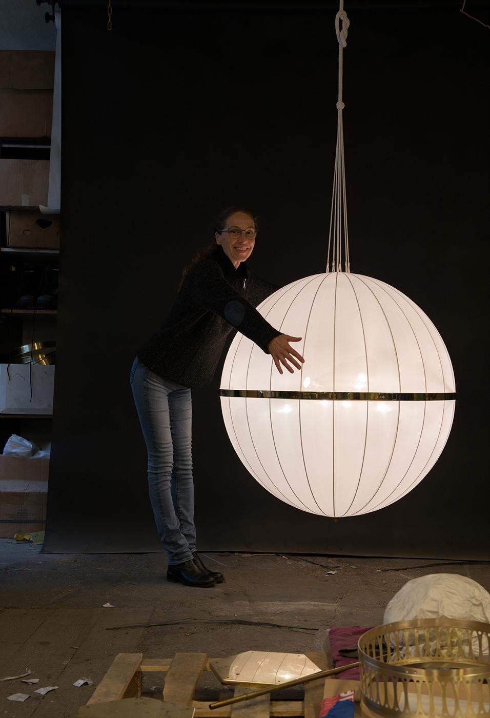 Fait main Lustre Luna Josef Hoffmann 100 cm en vente