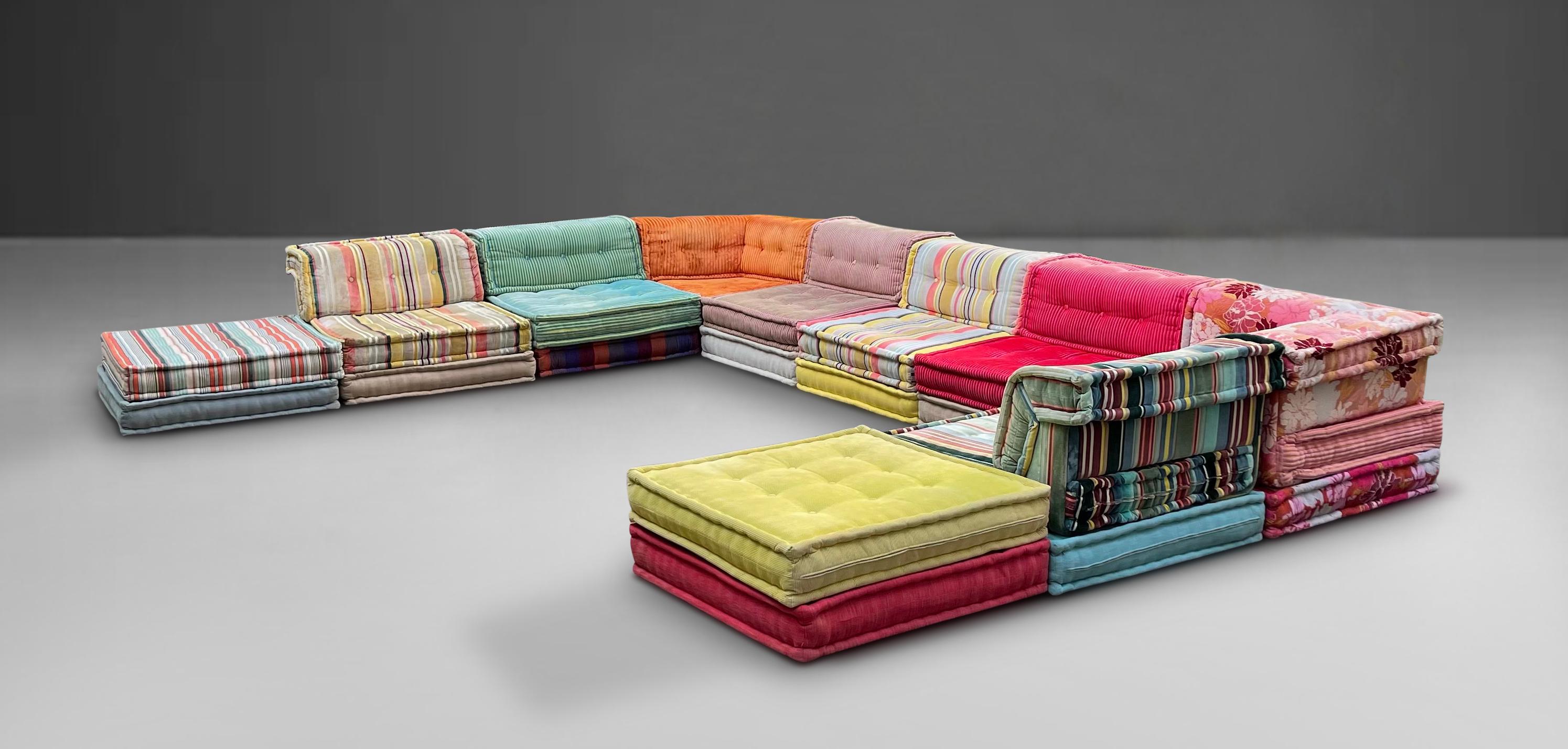 Contemporary 'Mah Jong' Modular Sectional Sofa Signed by Roche Bobois, France 2010 For Sale