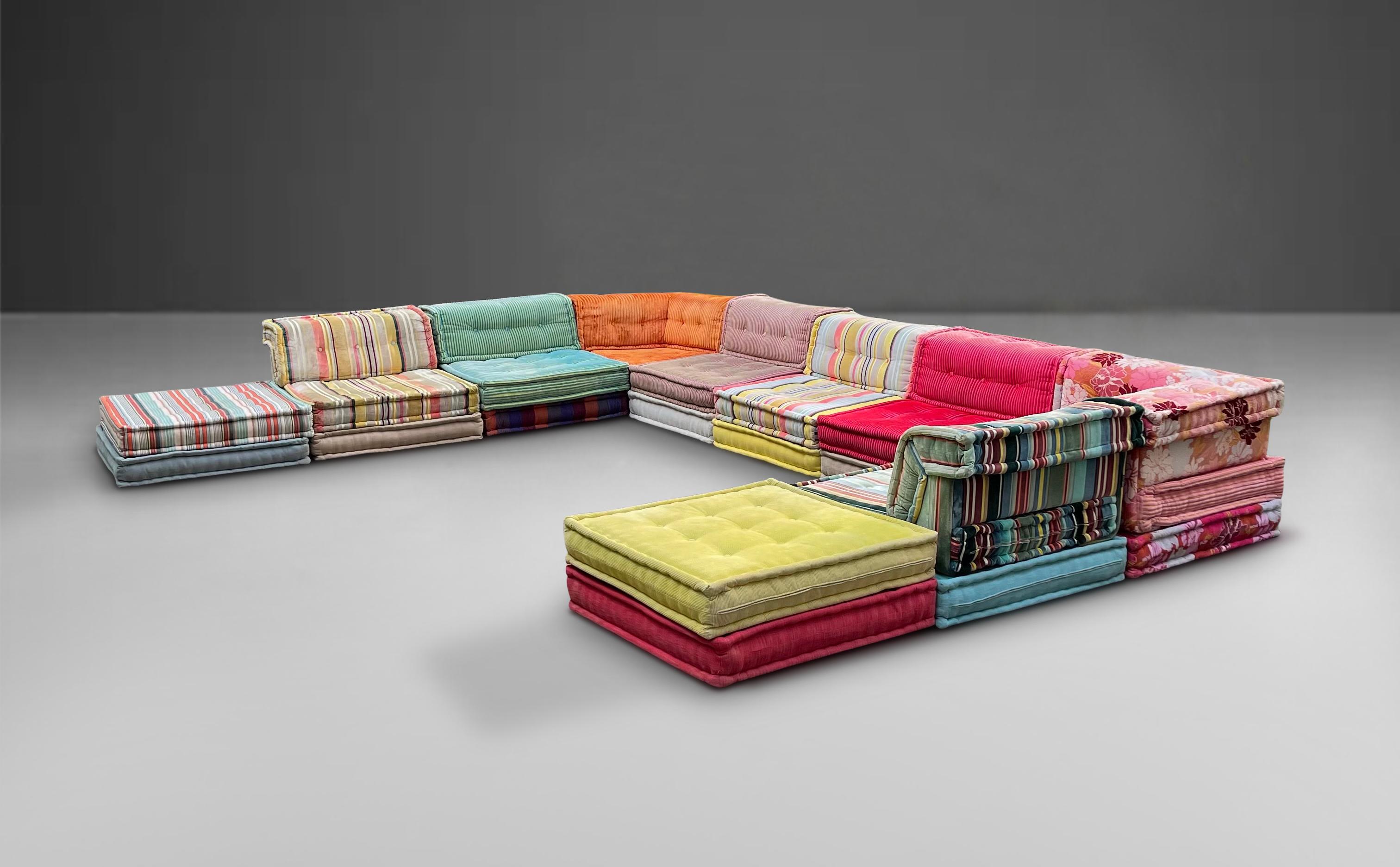 French 'Mah Jong' Modular Sectional Sofa Signed by Roche Bobois, France 2010 For Sale