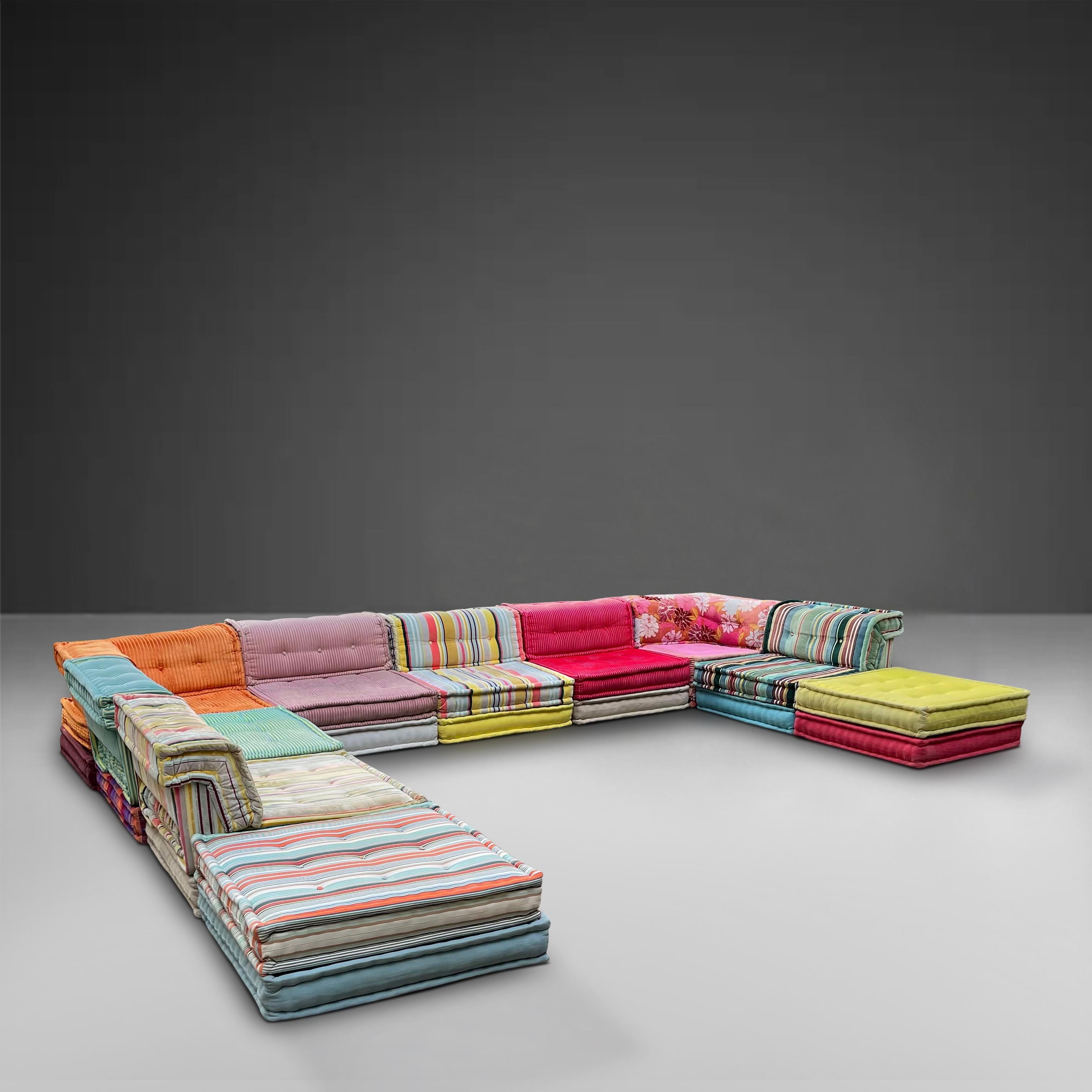 Fabric 'Mah Jong' Modular Sectional Sofa Signed by Roche Bobois, France 2010 For Sale