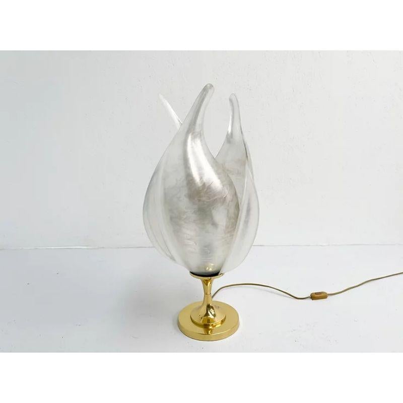 XL Maison Rougier Table Lamp in Brass Shade and Base In Good Condition In Nijlen, VAN