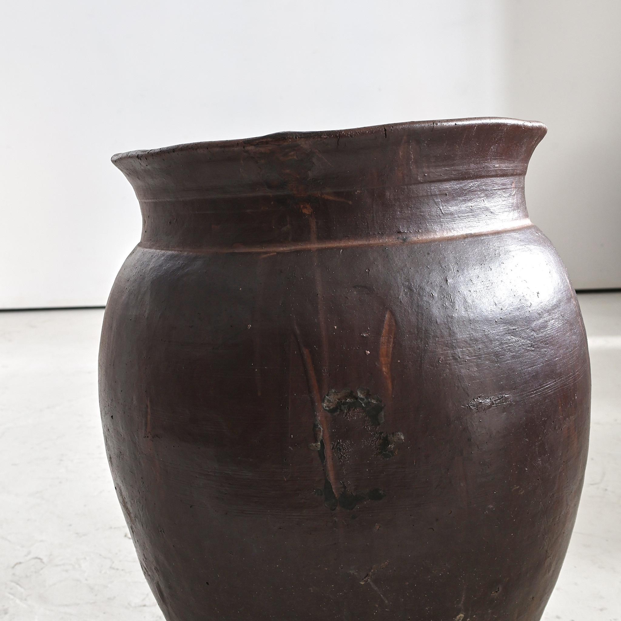 Asian XL Mid 19Th C. Japanese Terracotta Vessels