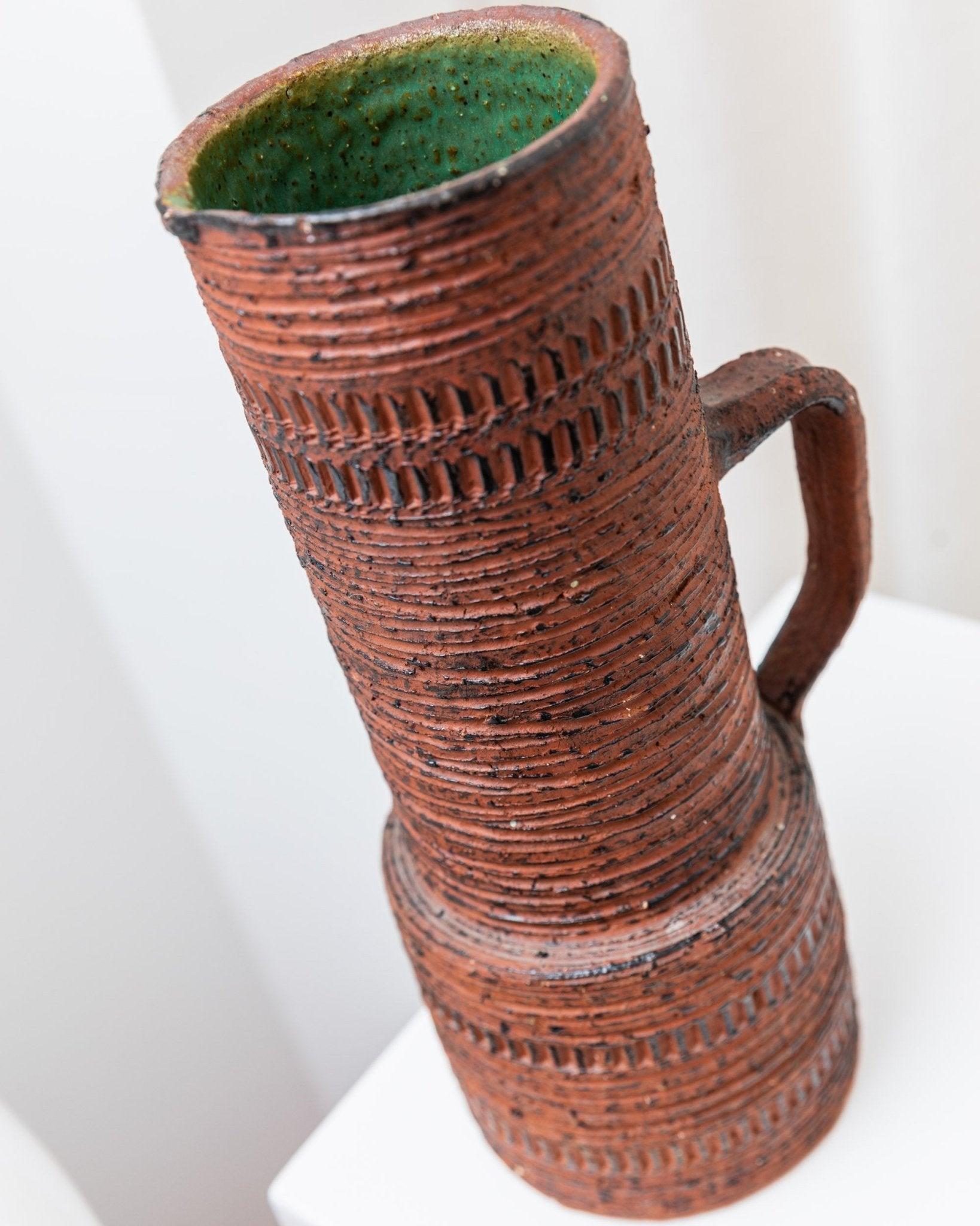 XL Brutalistische Schamotte-Vase aus der Mitte des Jahrhunderts von Spara Keramik, 1960er Jahre (Brutalismus) im Angebot